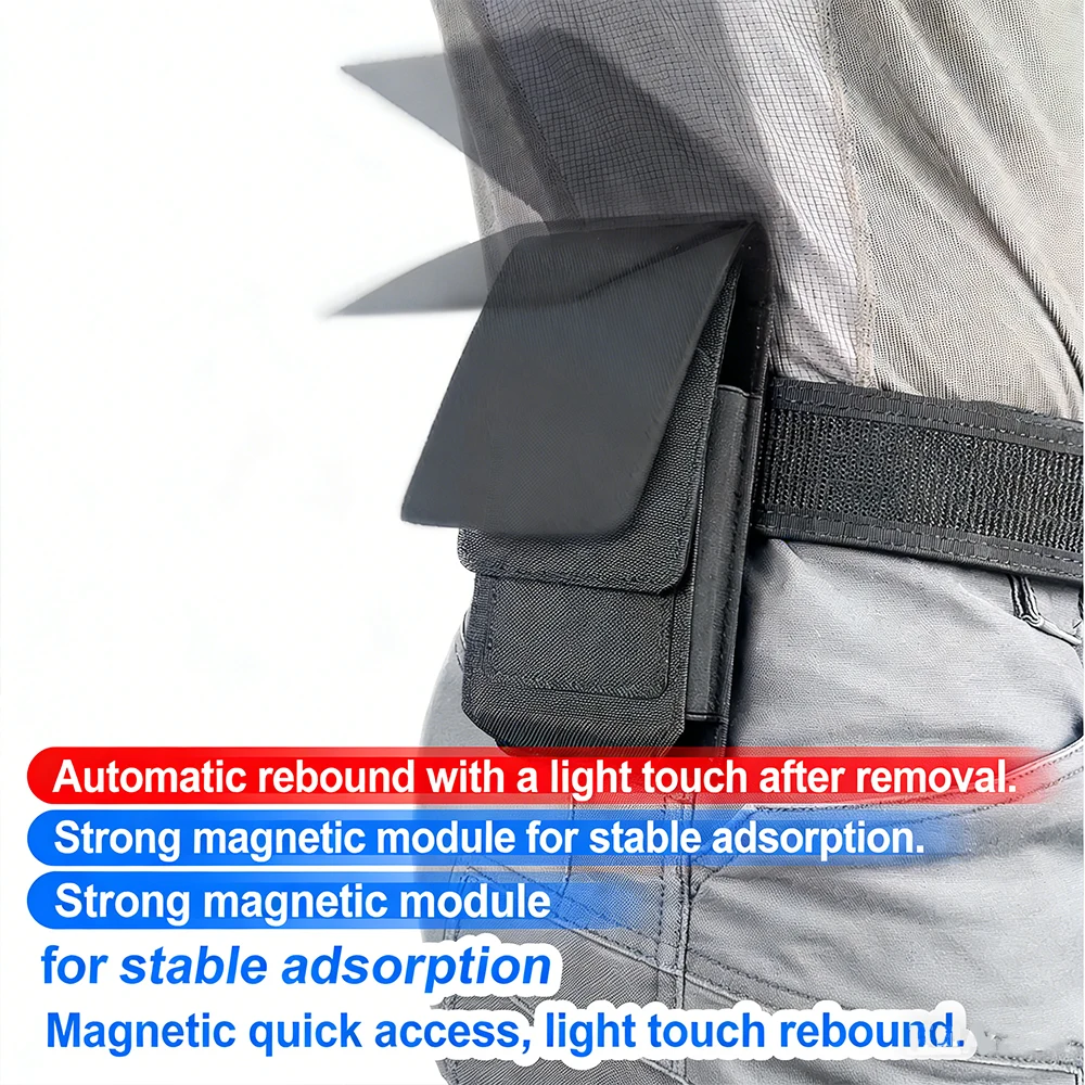 Funda táctica MOLLE de teléfono con acceso rápido Oxford cadera - imagen 4