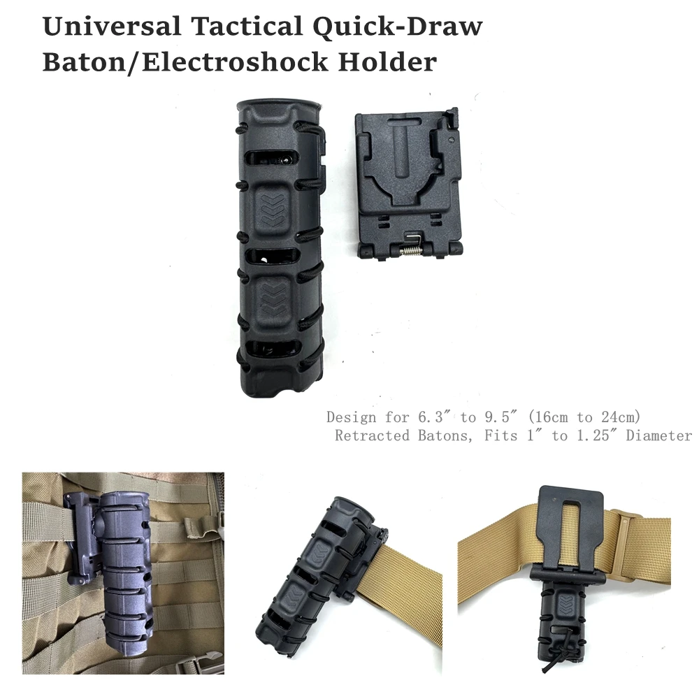 Funda táctica para bastón con clip Molle – extracción rápida - imagen 4