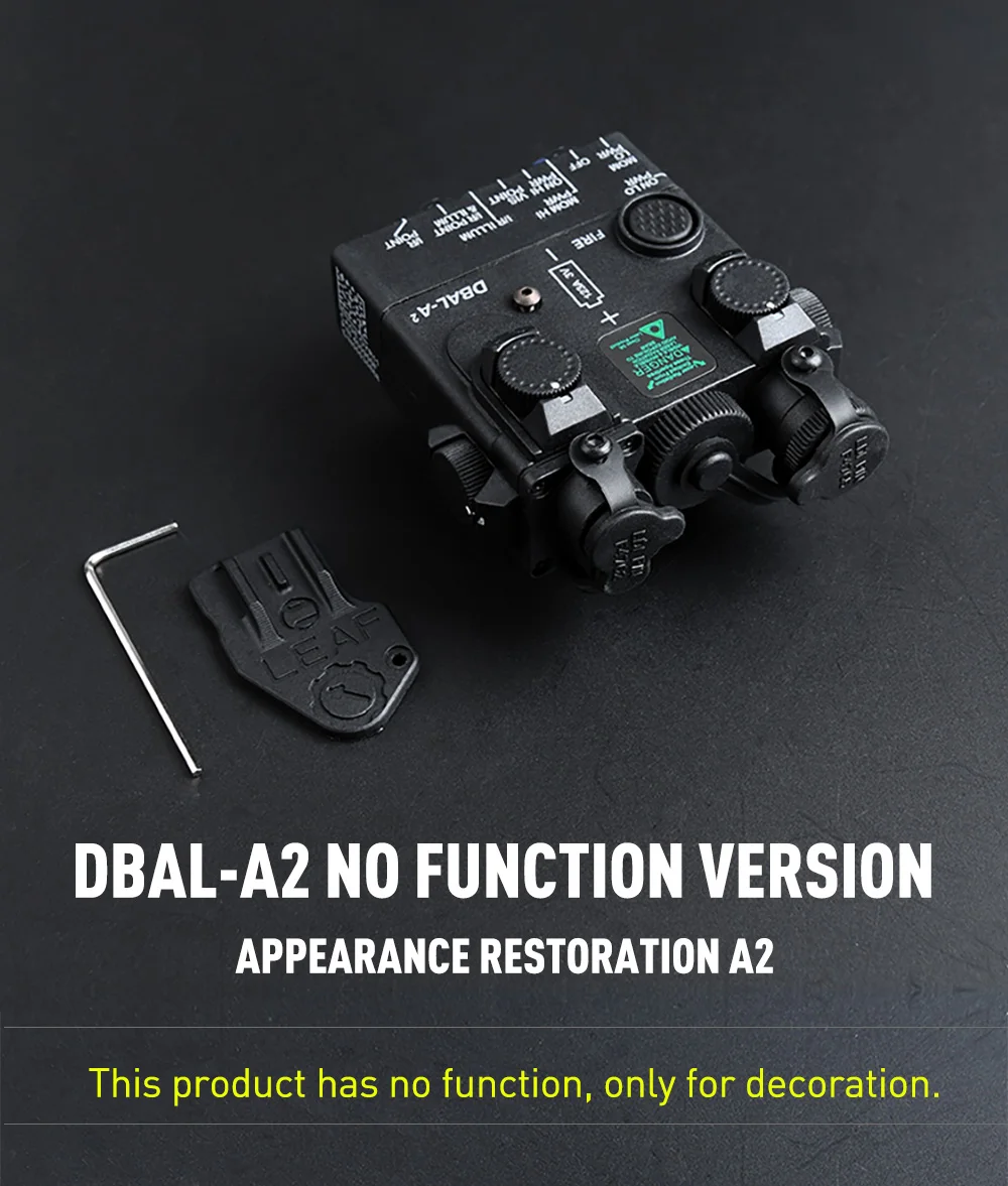 Caja de batería DBAL-A2 táctica WADSN sobre riel 20mm