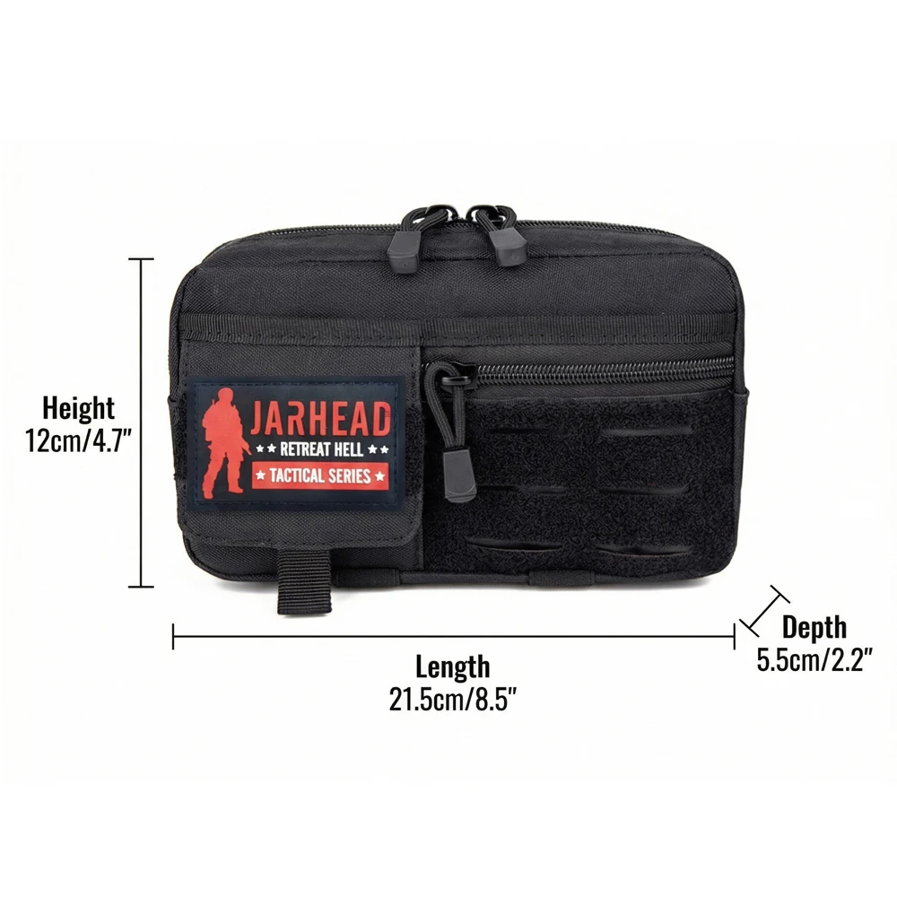 Bolsa táctica MOLLE EDC impermeable de nailon, organizador aire libre - imagen 2