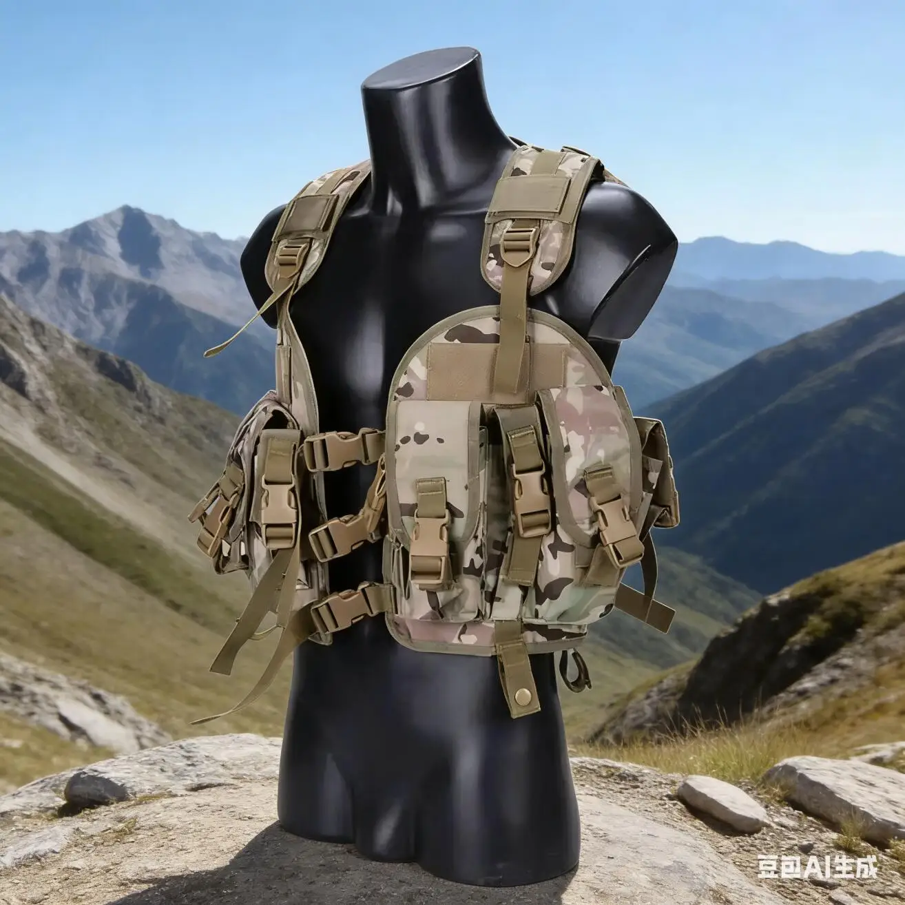 Chaleco táctico modular CQB LBV Oxford 900D MOLLE protector - imagen 2