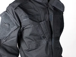 Uniforme táctico BDU negro para hombre - camisa y pantalón de combate