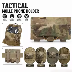Bolsa táctica MOLLE navegación y teléfono liberación rápida