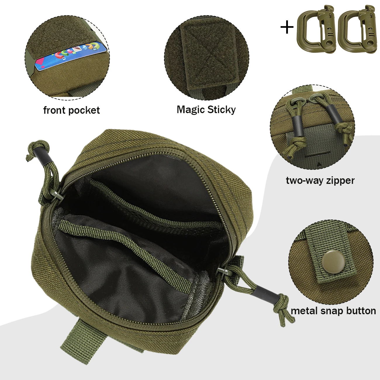 Bolsa EDC colgante expandible MOLLE multifuncional para herramientas - imagen 5