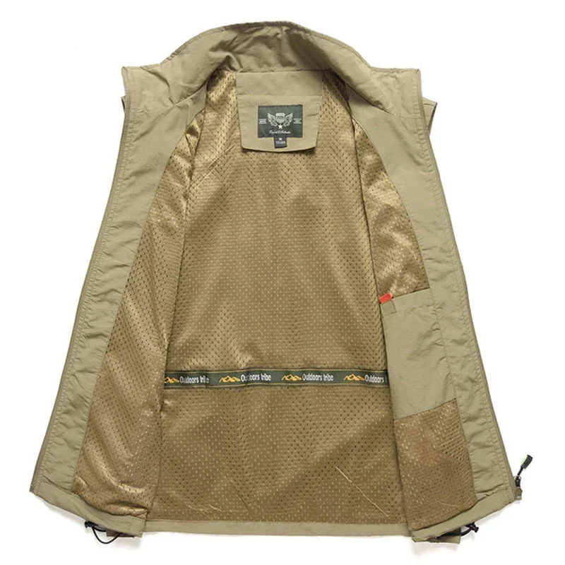 Chaleco impermeable transpirable con bolsillos para senderismo trabajo - imagen 3