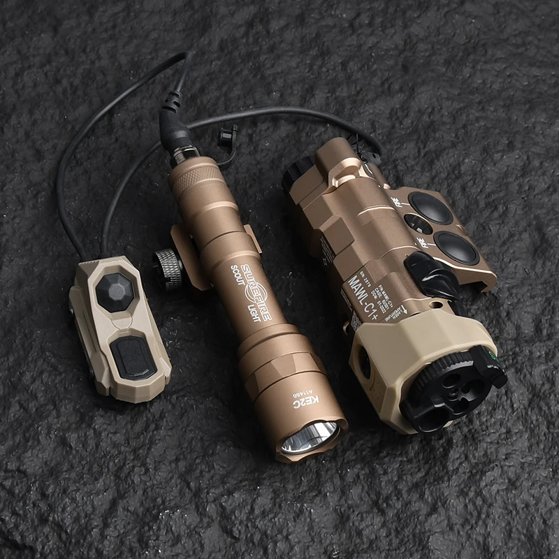 MAWL C1 Iluminador láser táctico metálico infrarrojo con LED blanca - imagen 4