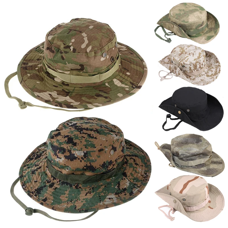 Sombrero Táctico Camuflaje Protección UV para Hombre - imagen 3