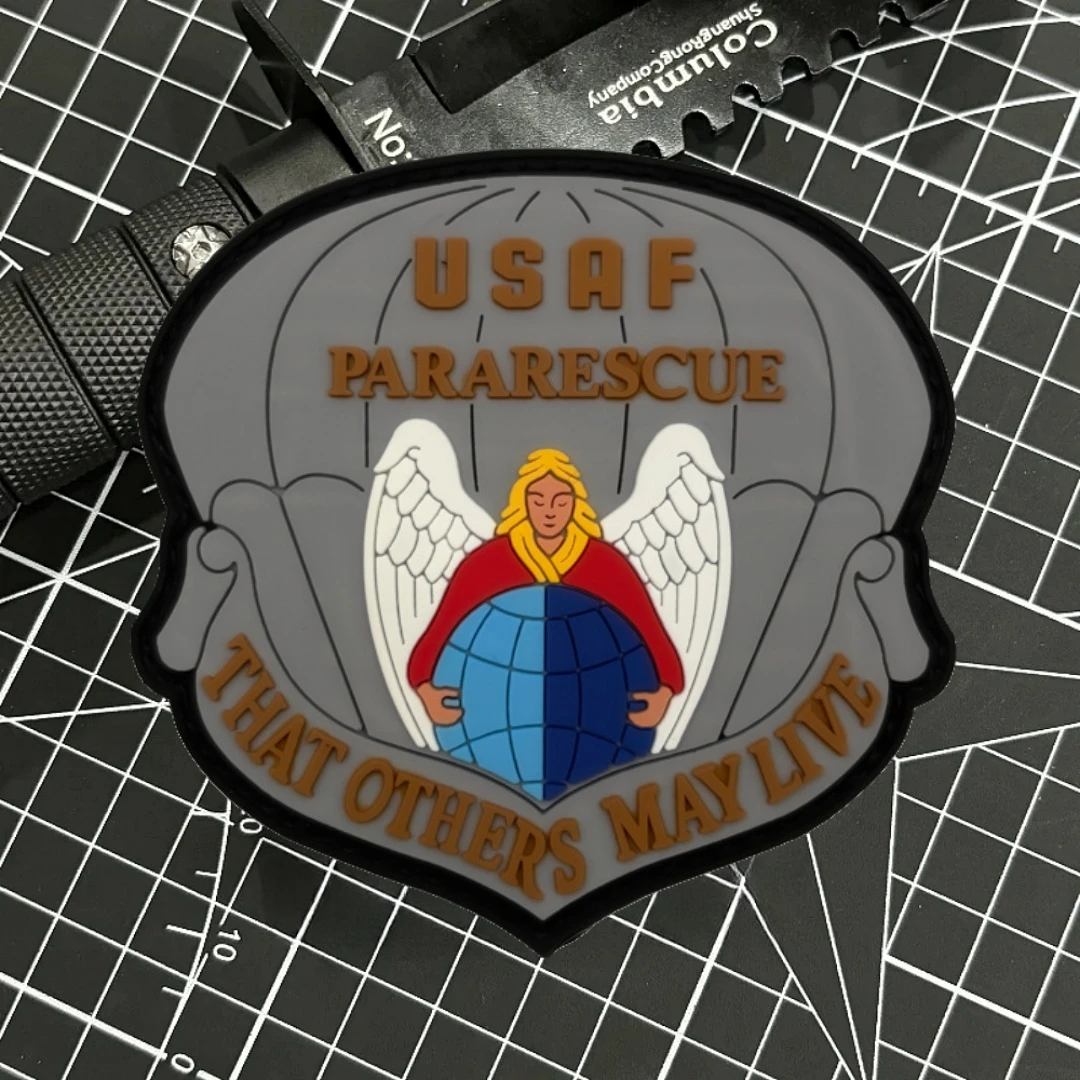 Parche táctico PVC 3D Pararescue USAF Arcángel Michael – Militar - imagen 5