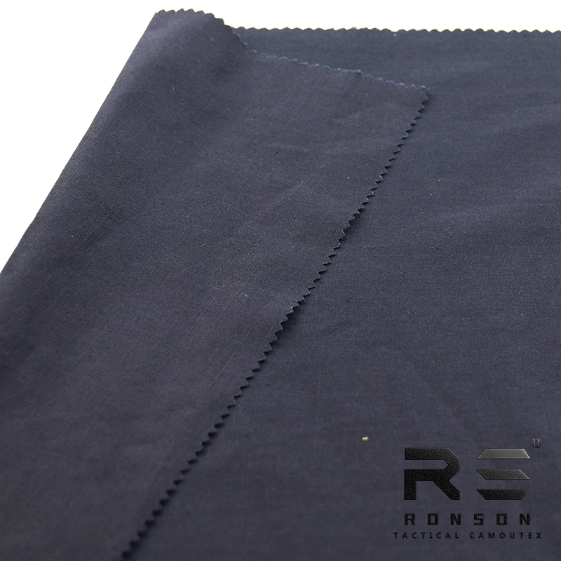 Tela ripstop NYCO azul marino a cuadros para uniformes tácticos - imagen 2