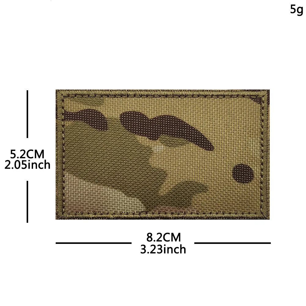 Parche velcro táctico de camuflaje sólido – para mochila, bordar - imagen 5
