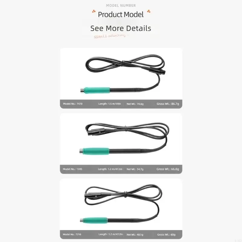 Repuesto estación de soldadura: funda agarre y tipo cable - imagen 5