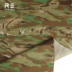 Tela táctica ripstop camuflaje multiterreno rayas de tigre uniformes