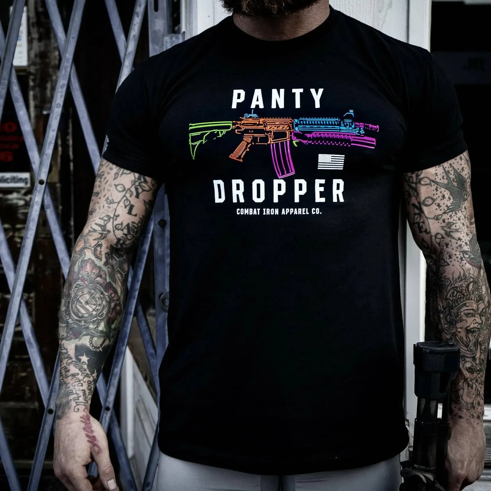 Camiseta táctica militar de algodón – Hombre, combate - imagen 3