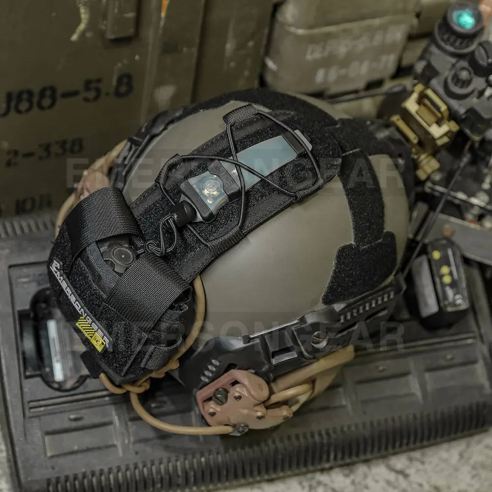 Emersongear MK2 Portabaterías casco táctico – Nylon caza y montaña
