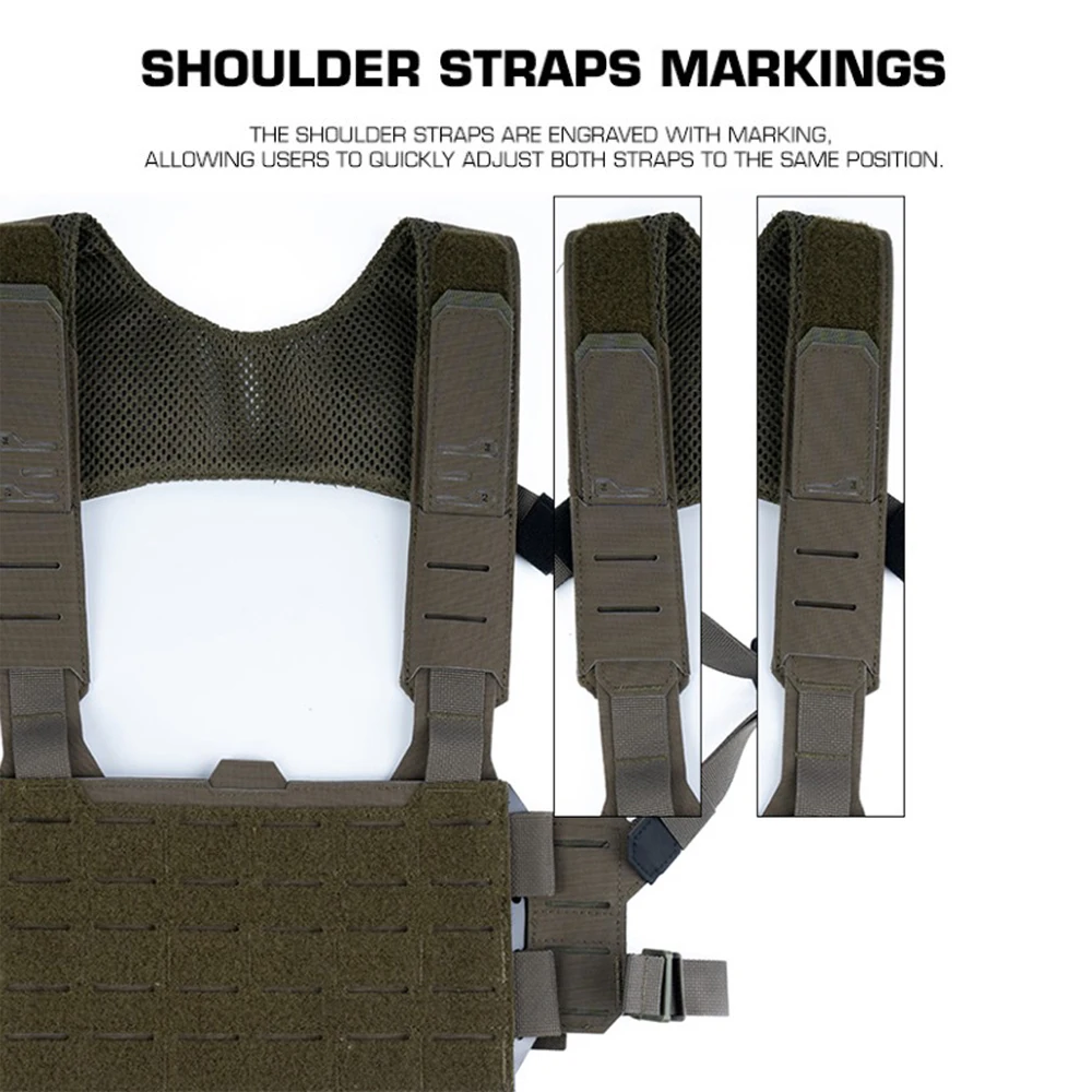Chaleco Táctico Modular HX con Panel MOLLE – Caza, Tiro y Airsoft - imagen 2