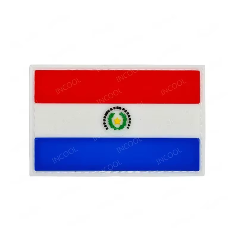 Parche bordado bandera Paraguay decorativo para hombro ropa mochila - imagen 3