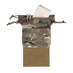 Panel táctico MOLLE para pecho con bolsillo de almacenaje y velcro