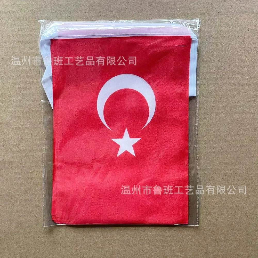 Banderín bandera Turquía para guirnalda decorativa de exterior - imagen 3