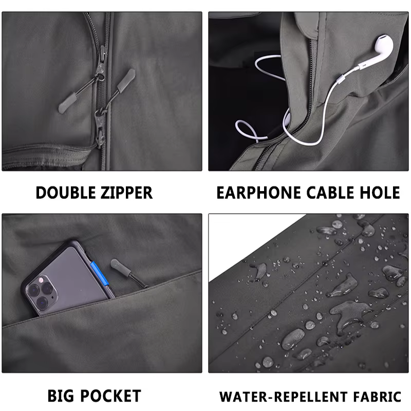 HAN WILD Chaqueta Táctica Camuflaje Impermeable Transpirable Hombre - imagen 3