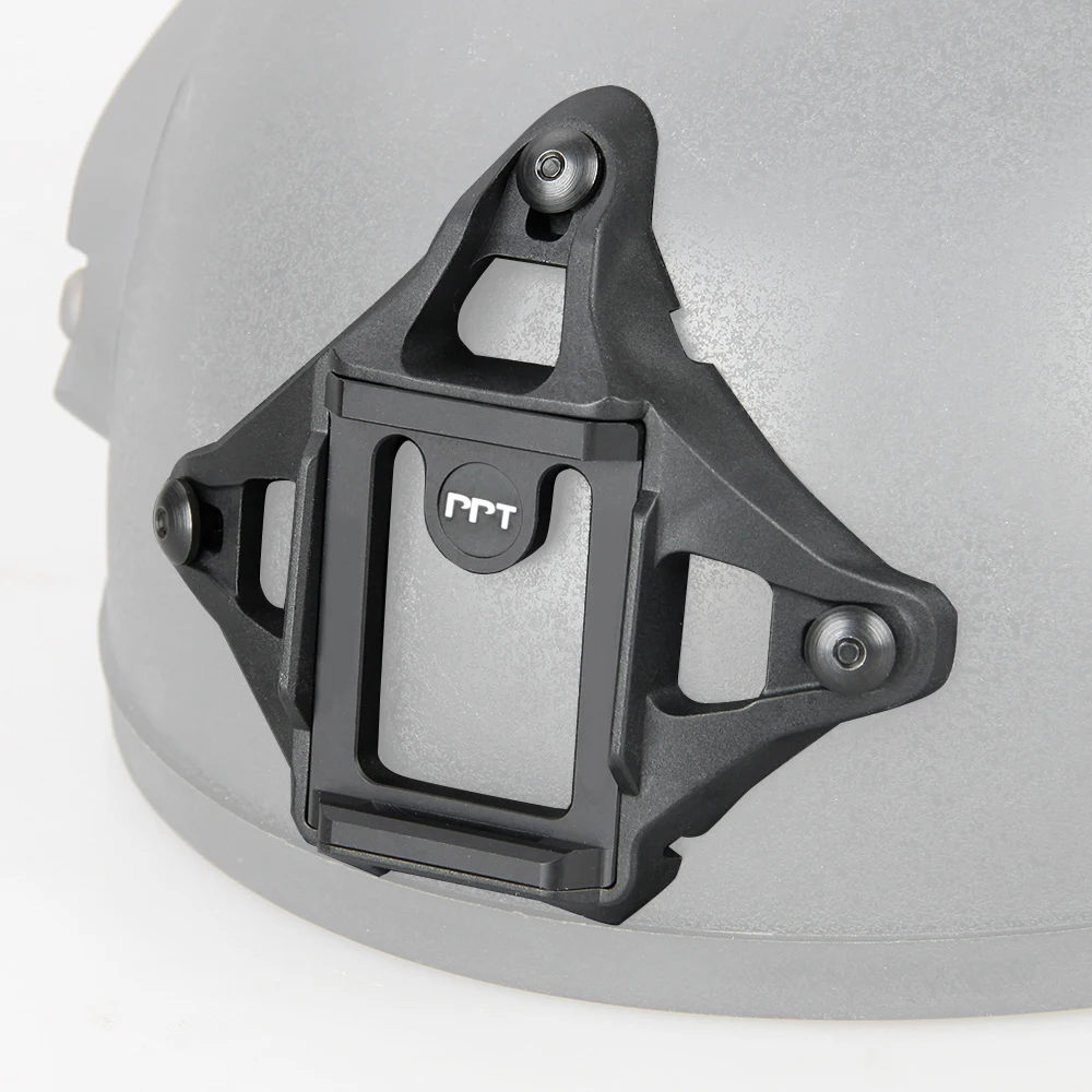 Adaptador de montaje L4 para casco táctico con patrón de 3 orificios