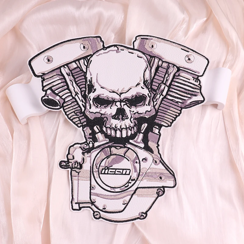 Parche bordado punk motociclista espalda para chaqueta y vaquero - imagen 4