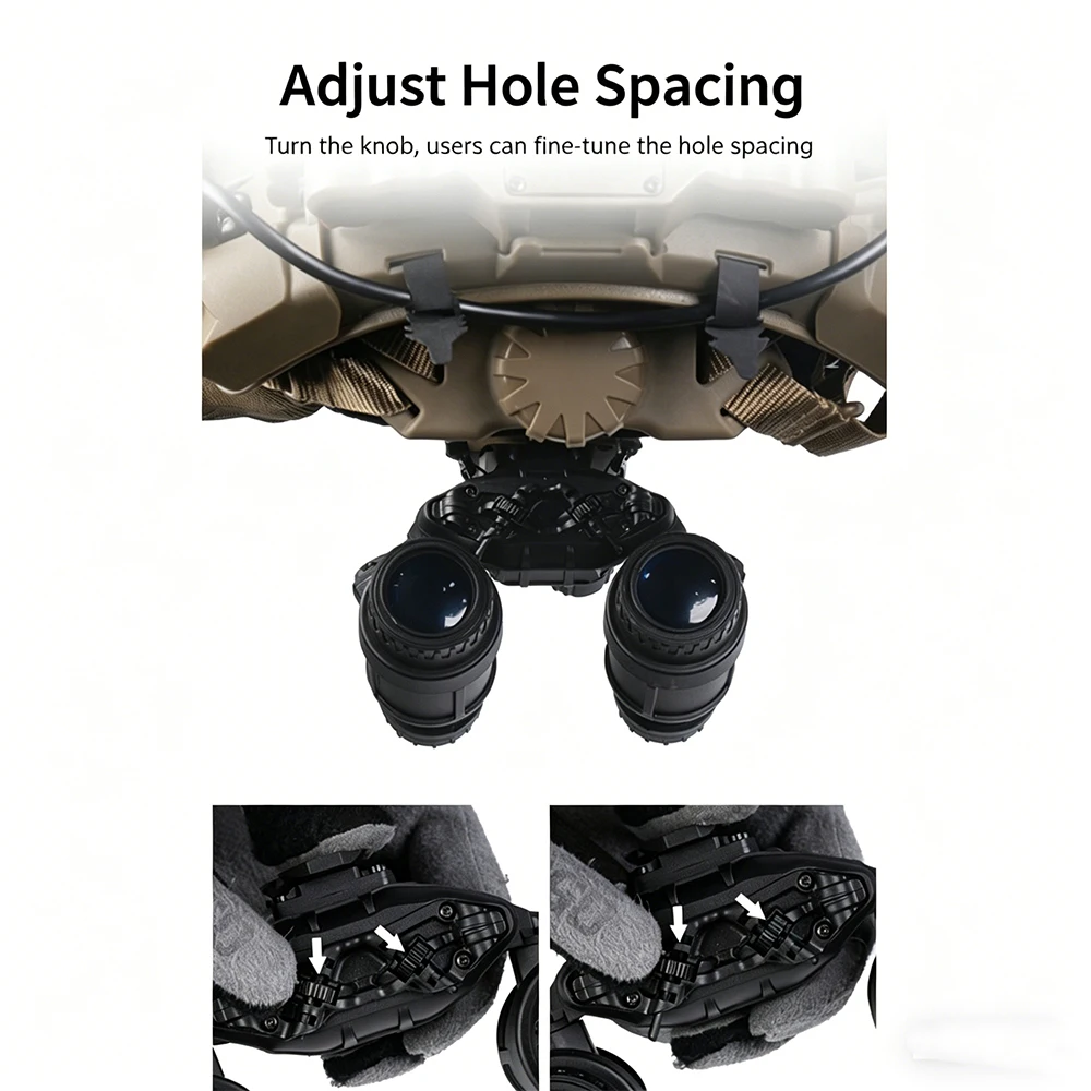 Gafas visión nocturna NVG tácticas para airsoft plegables con cordón - imagen 4