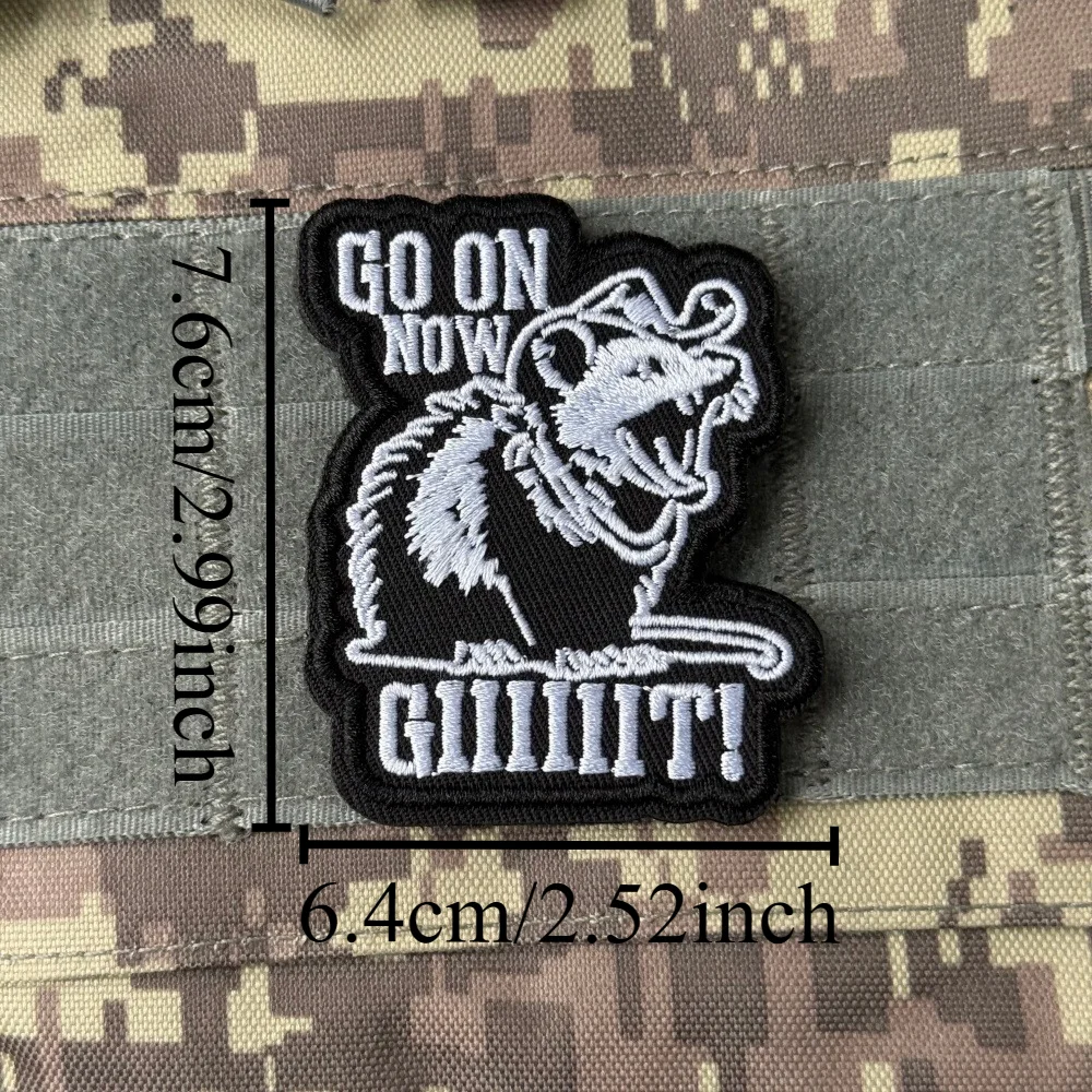 Parche táctico mapache bordado con velcro, militar de moral uniforme - imagen 4