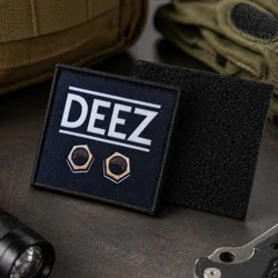 Parche velcro DEEZ morale azul marino para mochila y gorra