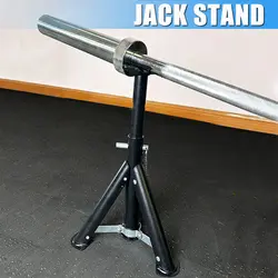 Soporte plegable de barras y mancuernas ajustable portátil