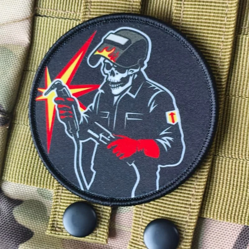 Parche táctico esqueleto con velcro para chaleco y mochila - imagen 4