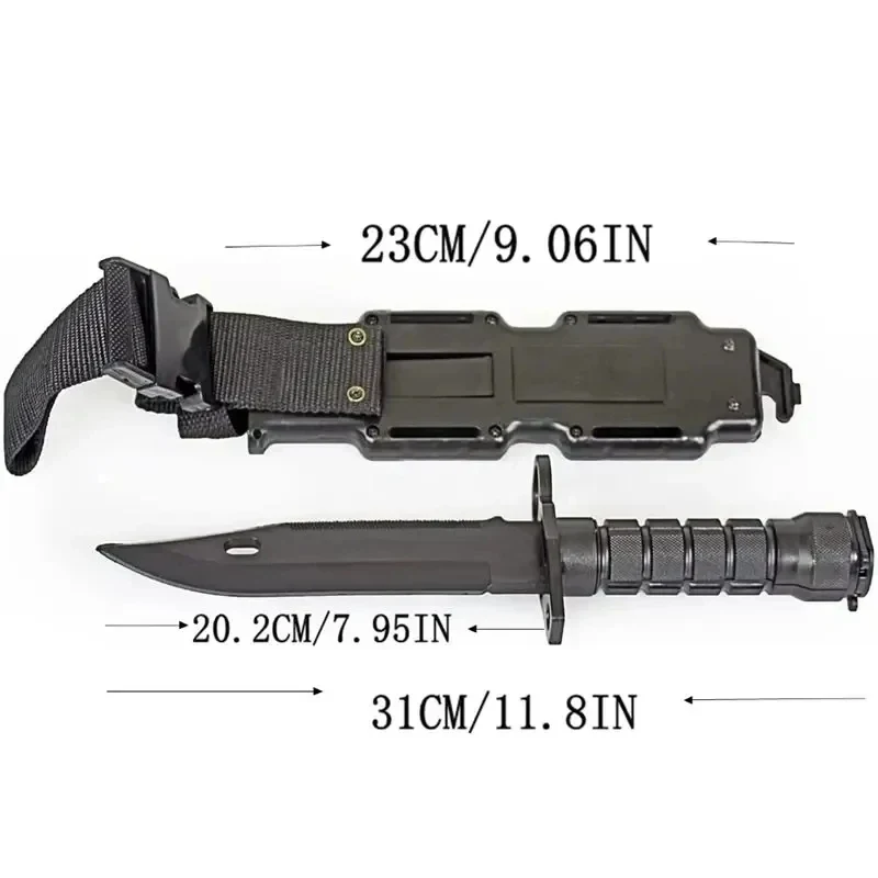 Cuchillo táctico de goma con funda – Entrenamiento y airsoft - imagen 3