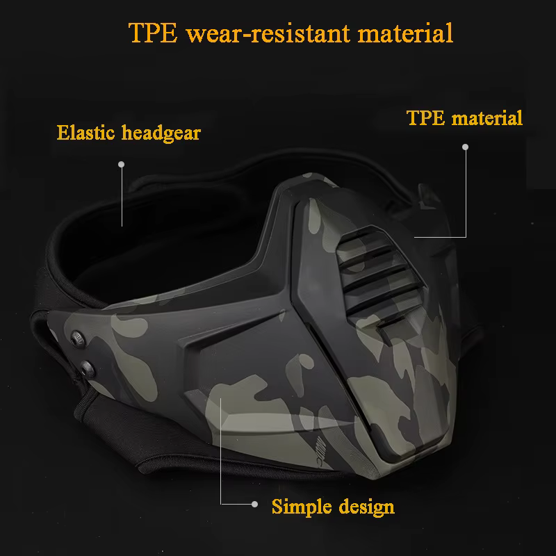 Máscara táctica Airsoft media cara Protección CS - imagen 2