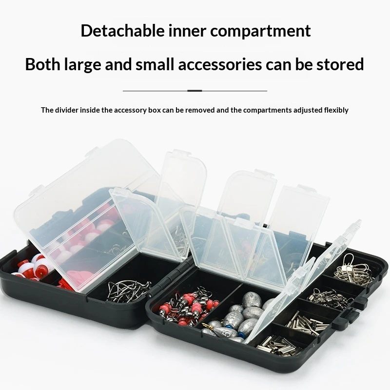 Kit de pesca con anzuelos y plomos, caja para lubina o lucioperca - imagen 2