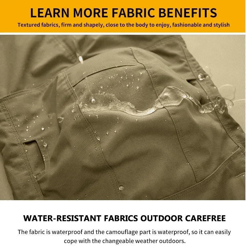 Pantalón táctico militar ripstop woodland con refuerzo en rodillas - imagen 4