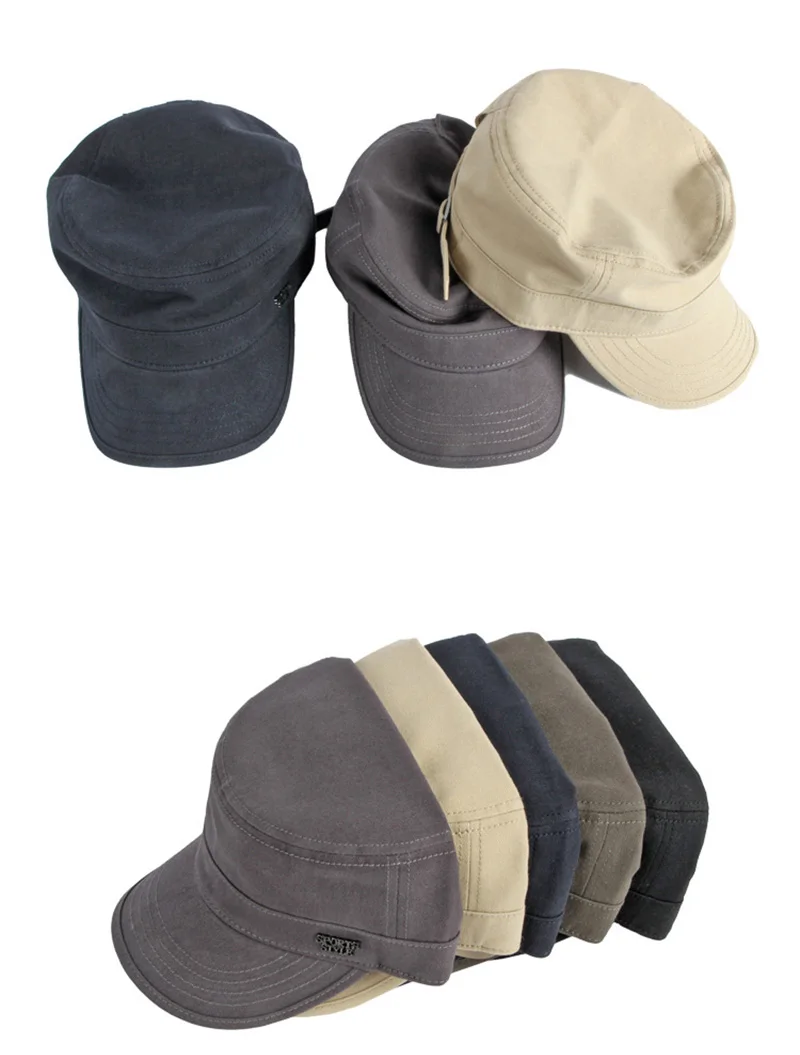 Visera y corte plano de la gorra