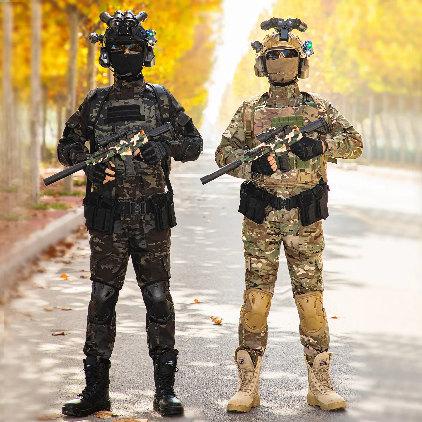 Uniforme táctico infantil camuflaje en algodón manga larga - imagen 2