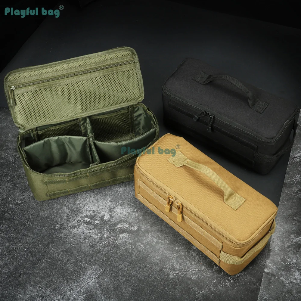 Bolsa organizadora camping para estufa y vajilla, plegable portátil - imagen 5
