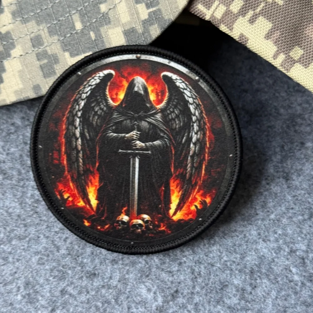 Parche táctico militar ángel guardián velcro gancho y bucle - imagen 4