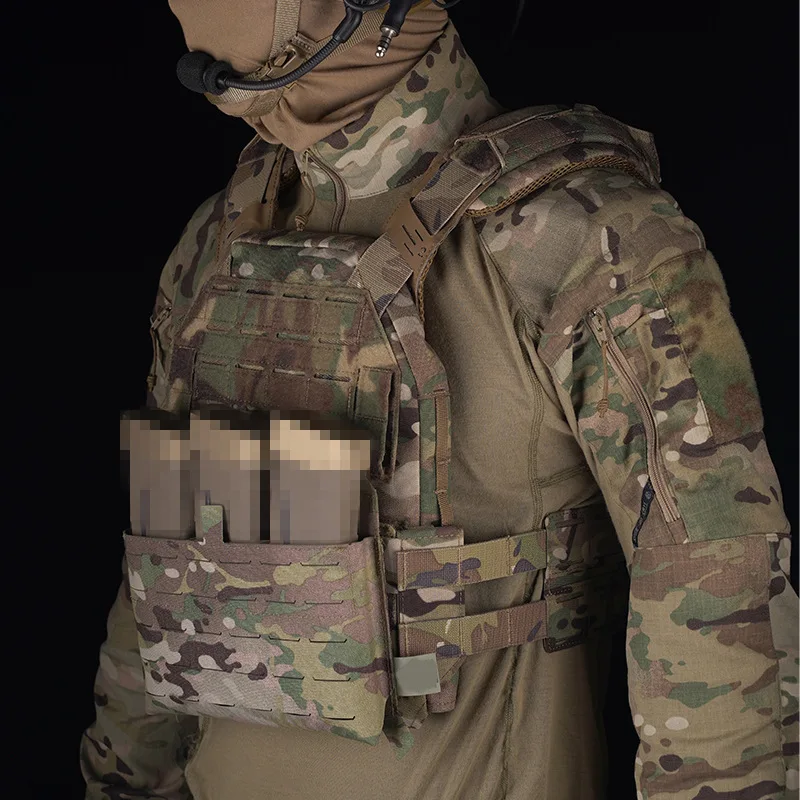 KZ Chaleco táctico MOLLE portaplacas con liberación rápida para caza - imagen 3