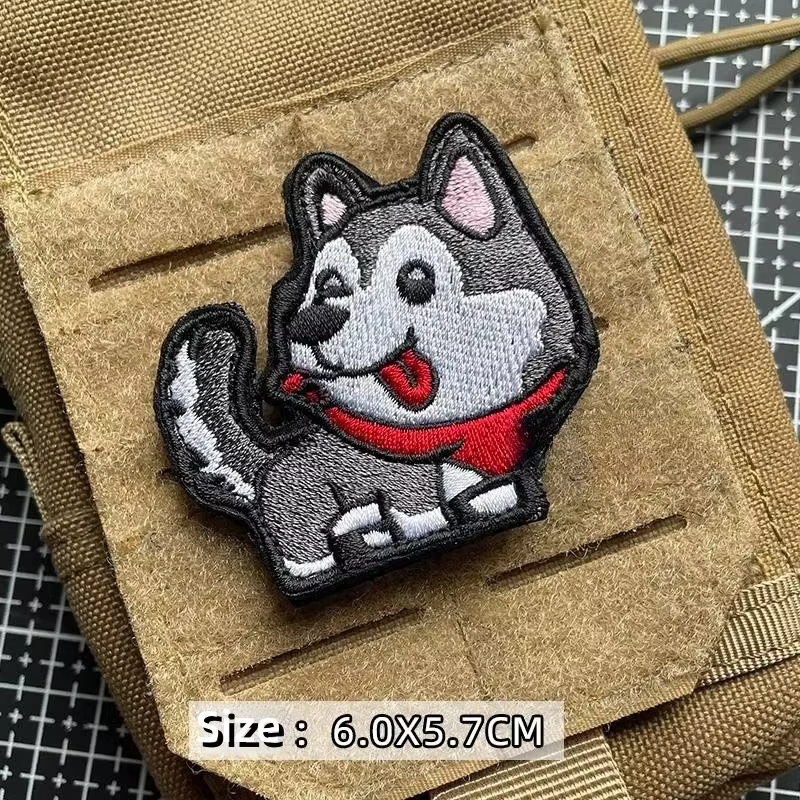 Parche táctico Samoyed con velcro – Para mochila táctica - imagen 2