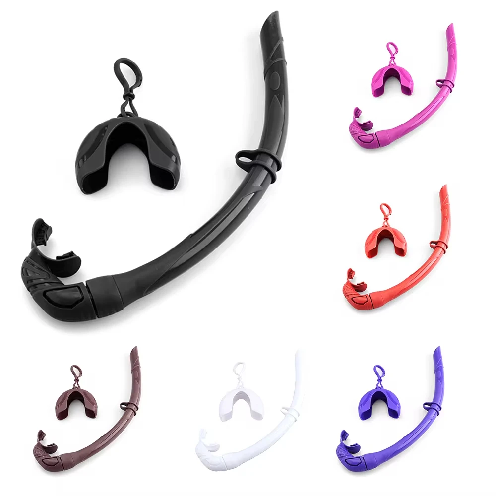 Snorkel plegable de silicona con estuche compacto, respiración cómoda - imagen 3