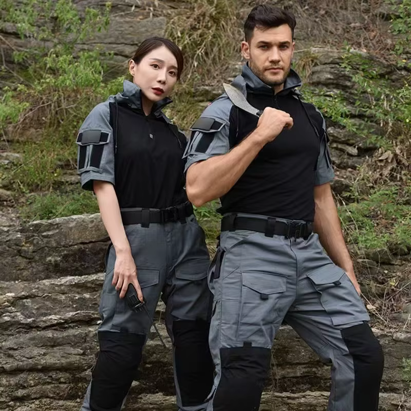 Camiseta táctica con capucha hombre – Safari, caza outdoor resistente - imagen 3