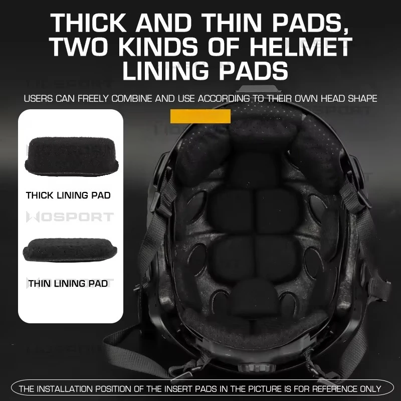 M-LOCK Acolchado casco táctico espuma viscoelástica transpirable - imagen 2