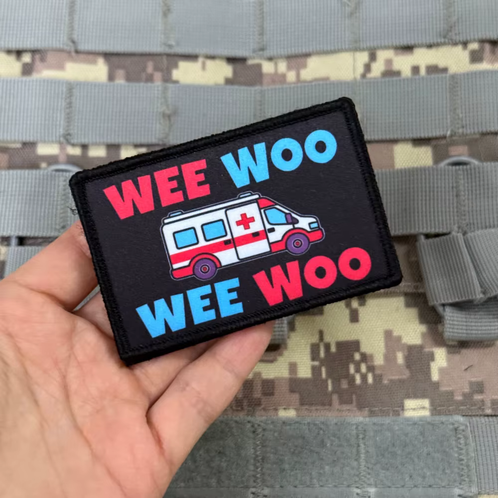 Wee Woo parche médico ambulancia con velcro para mochila táctica - imagen 4