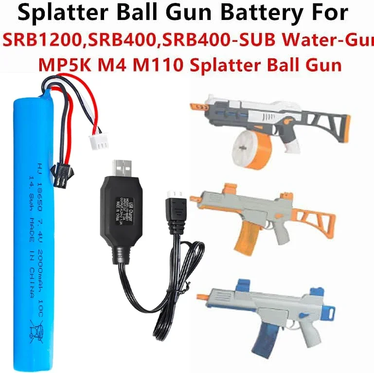 Batería airsoft LiPo SM-2P para pistolas y MP5K - imagen 4