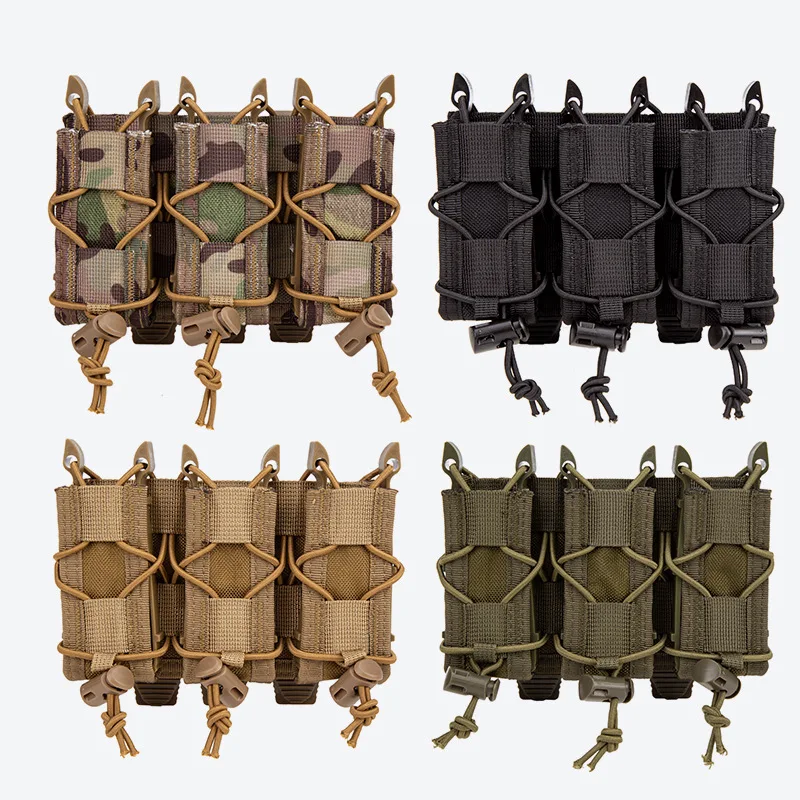 Portacargadores MOLLE pistola 9mm con funda táctica para cinturón - imagen 4