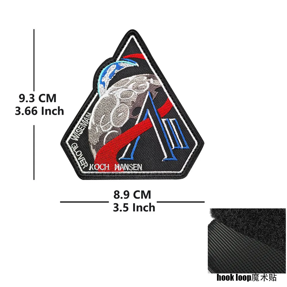 Artemis U.S. Space Force parches tácticos velcro temática lunar - imagen 3