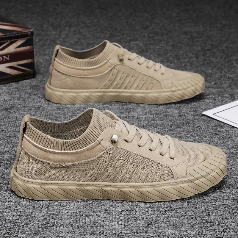 Zapatillas deportivas transpirables de malla con cordones para caminar - imagen 3
