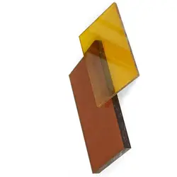 Tablero PEI ámbar mangos cuchillo herramientas EDC CNC