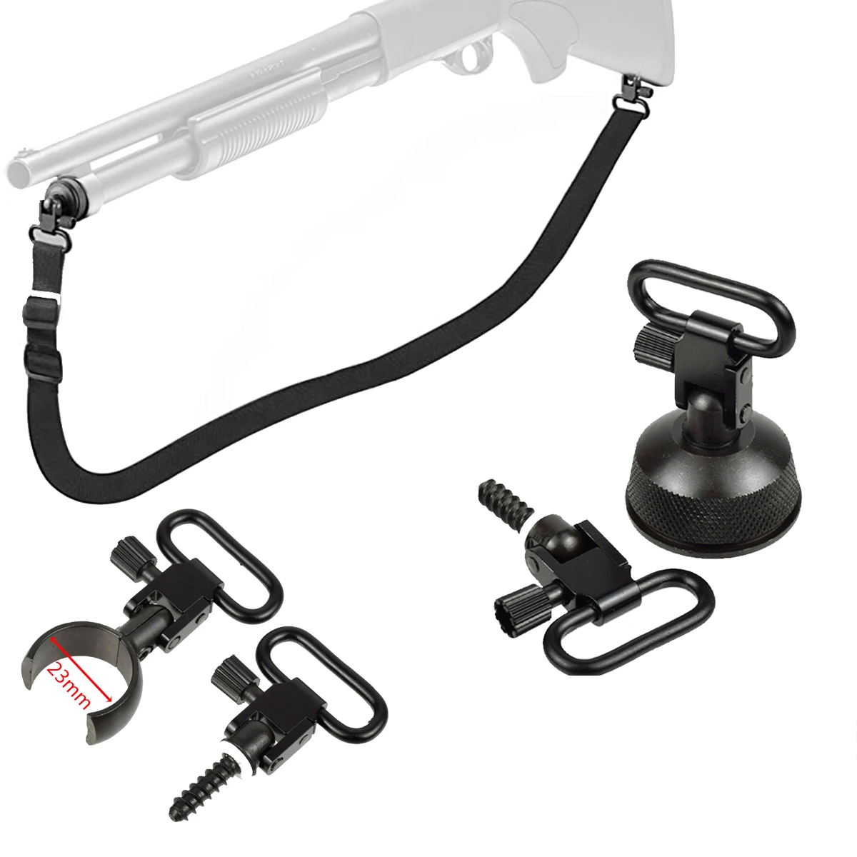 Kit montaje eslinga QD Remington 870 1100 – Liberación rápida - imagen 2